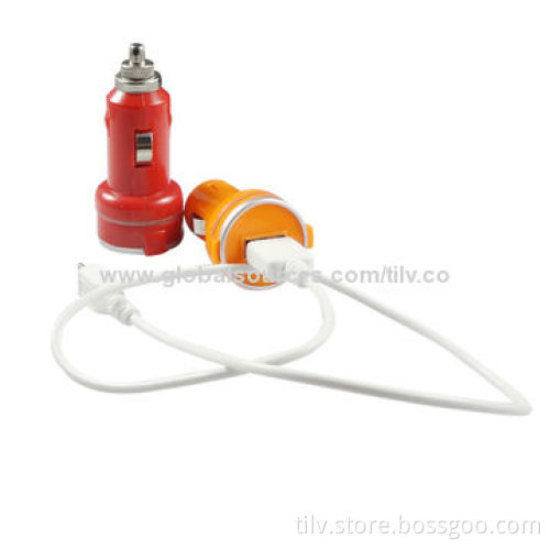 Dual USB Car Charger, 2.1A, Mini, CE/FCC Certified, RoHS Directive-compliant